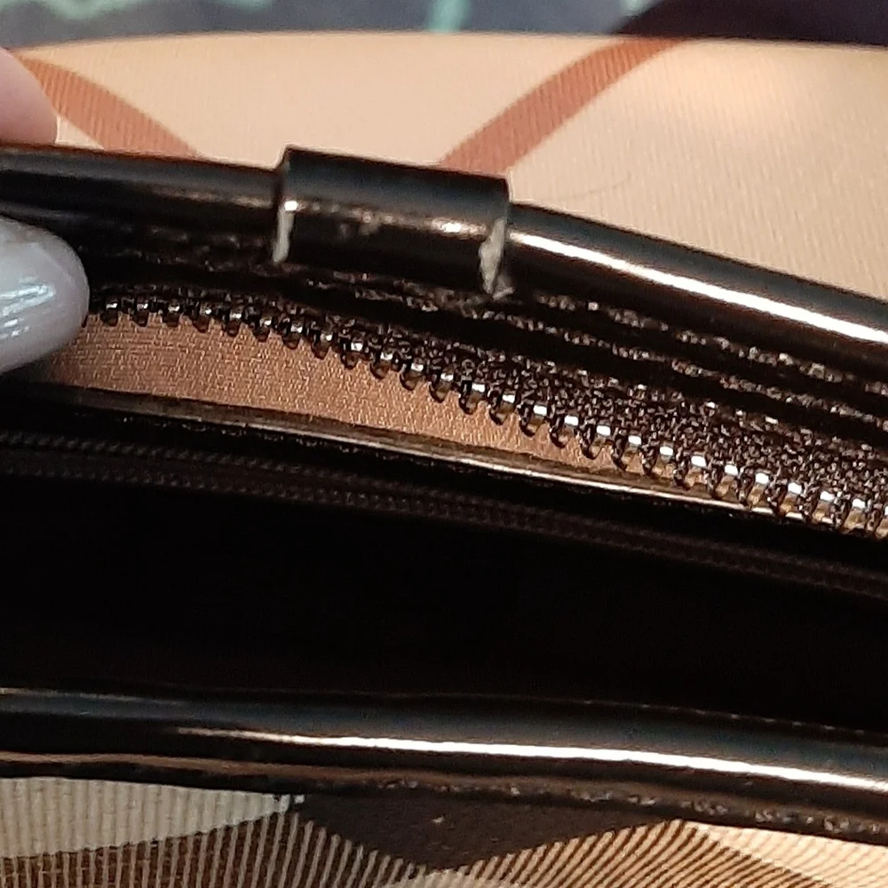 Burberry Vintage Y2K Women's Nova Check Pattern Satchel Bag Purse, Dust … - Picture 14 of 14